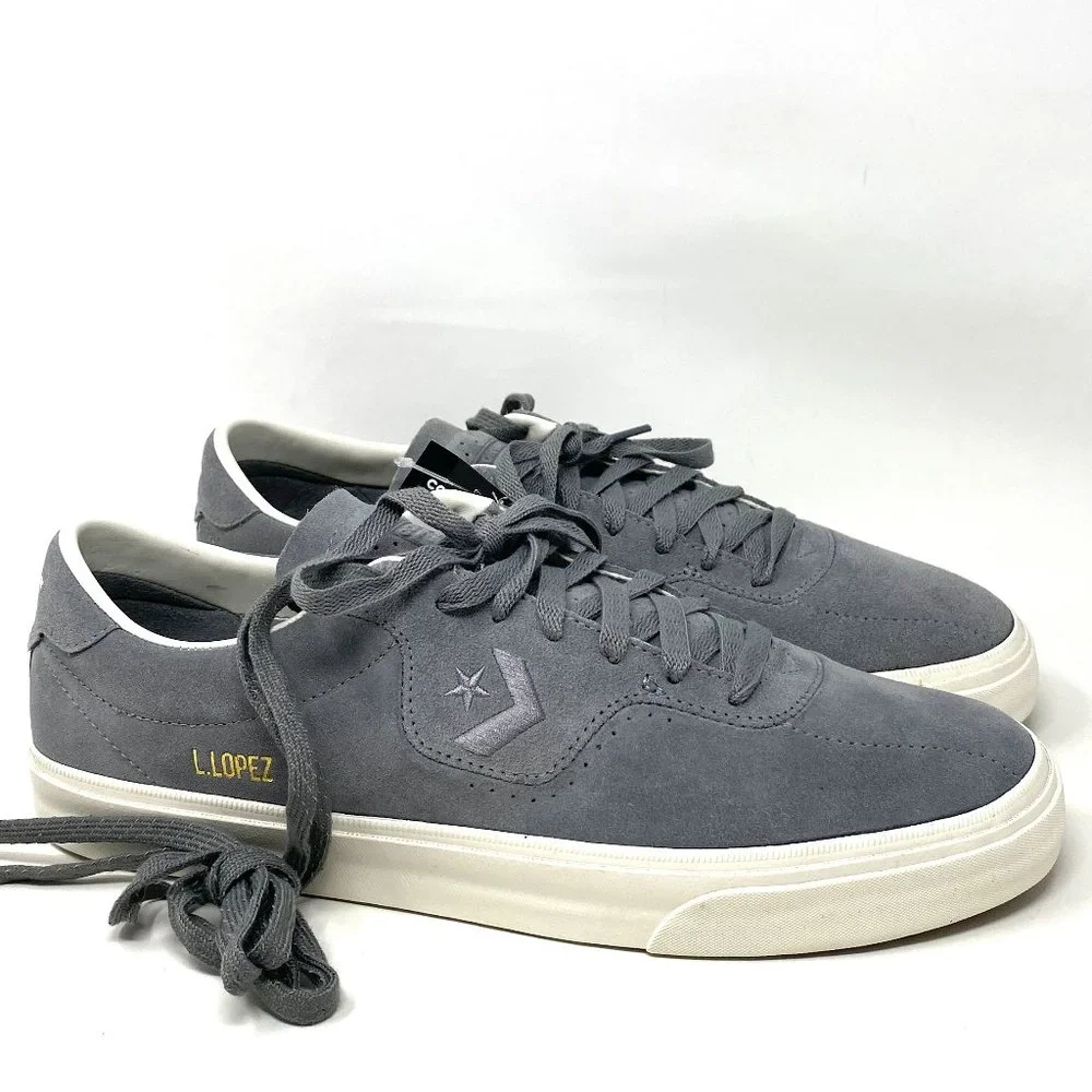 đź’–MEGA SALEđź’–Converse Louie Lopez Pro OX Gray Low Top Shoes Women Suede 169493C - Picture 2 of 11